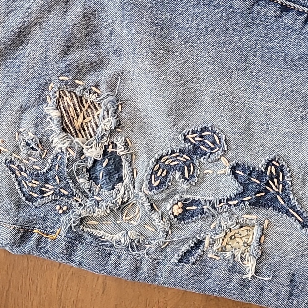 Pilcro and the Letterpress Light Blue Straight Leg Jeans - Picture 8 of 12